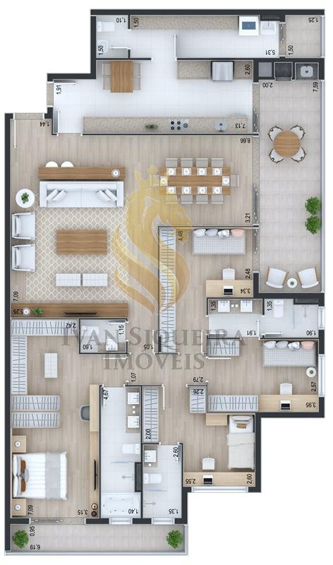 Planta 10 - 3 dorm 194 88m