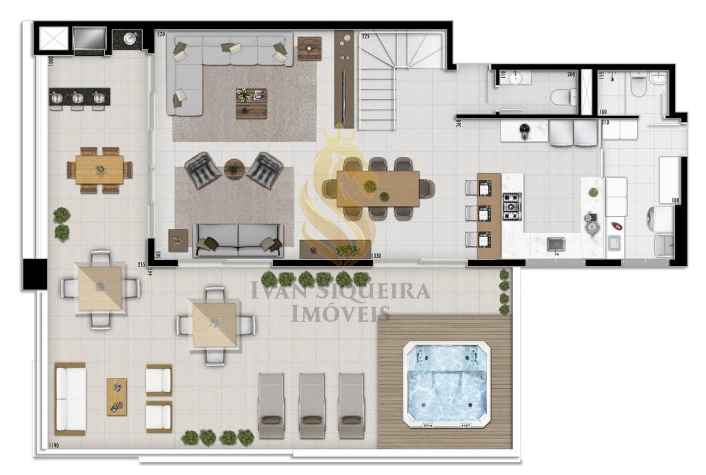 Planta 06 - 4 dorm 203 49m - cobertura duplex superior