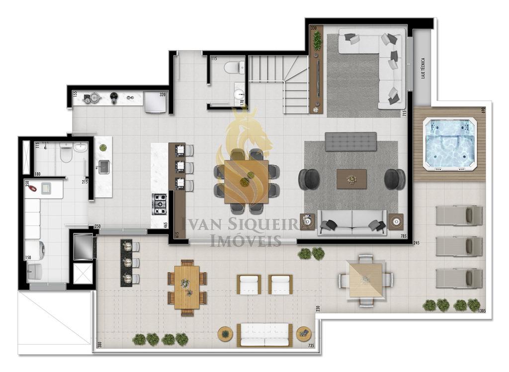 Planta 03 - 3 dorm 181 31m - cobertura duplex inferior