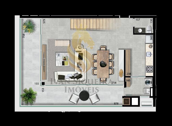 Planta 12 - 3 dorm 199,37m - cobertura duplex - inferior