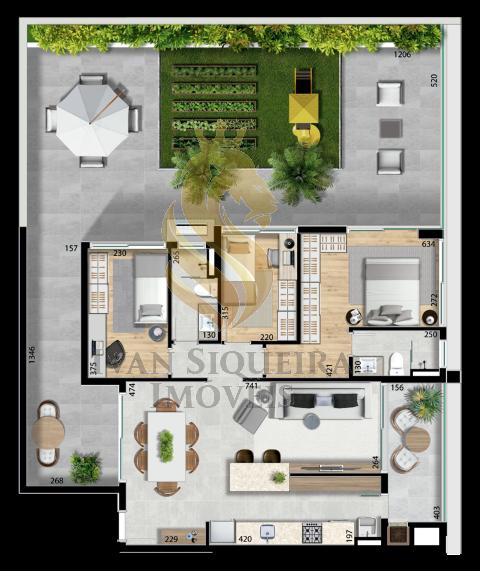 Planta 11 - 3 dorm 183,14m - garden