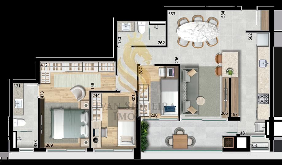 Planta 06 - 3 dorm 94,48m