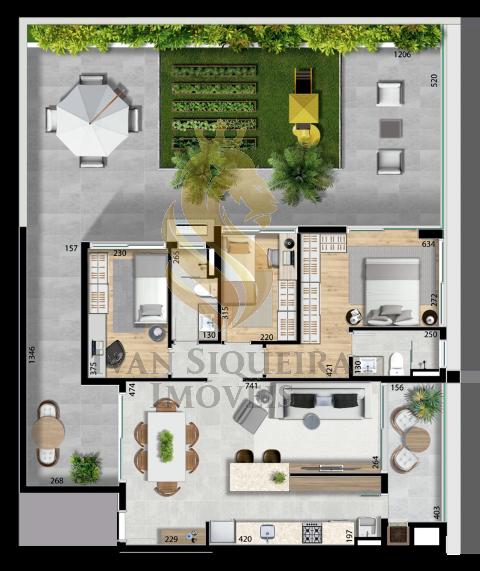 Planta 11 - 3 dorm 183,14m - garden