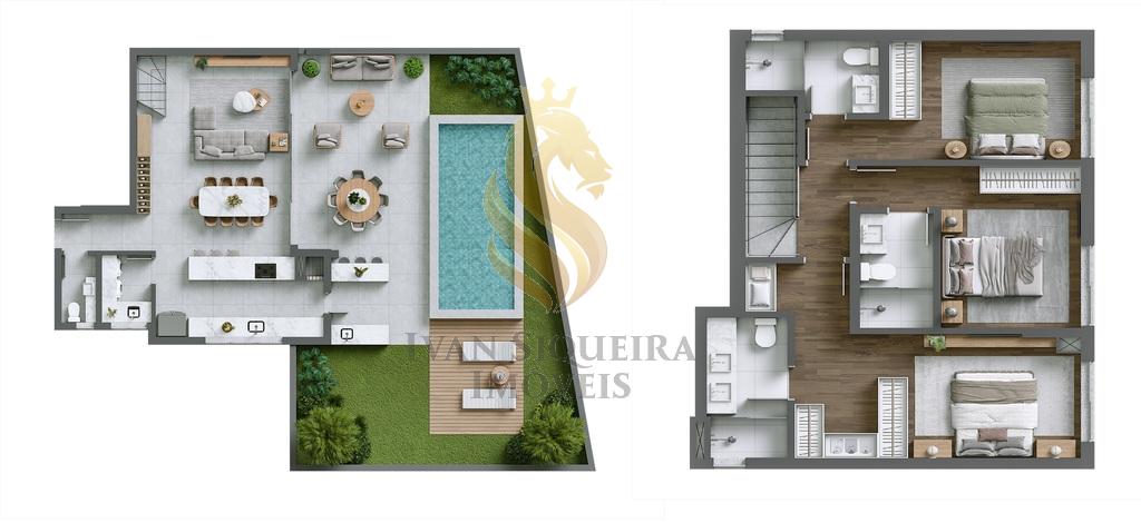 Planta 17 - 3 dorm 235,89m - garden