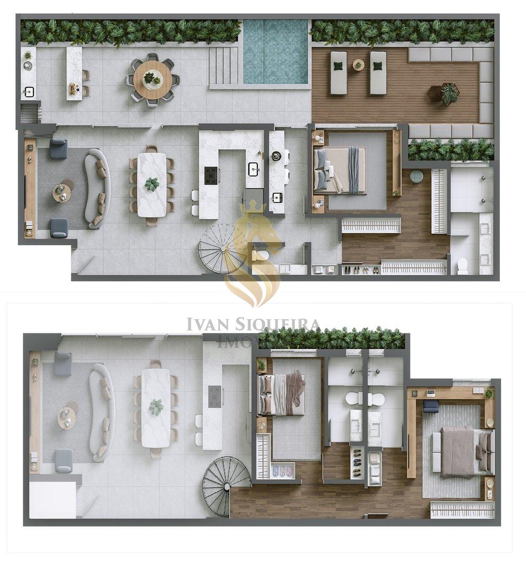 Planta 18 - 3 dorm 241,77m - garden