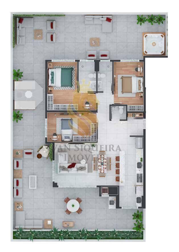 Planta 10 - 3 dorm 241m - garden