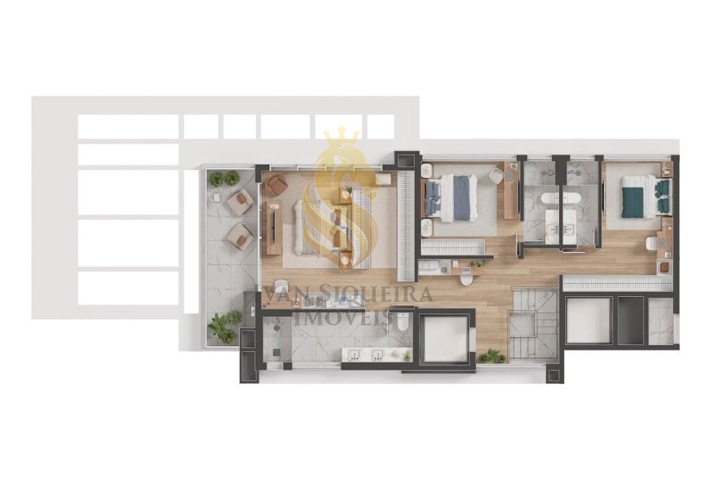 Planta 07 - 3 dorm 330,08m - cobertura duplex - superior