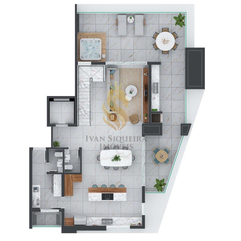 Planta 12 - 3 dorm 283m - cobertura duplex - inferior