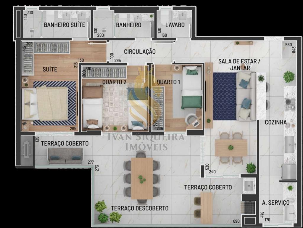 Planta 09 - 3 dorm 106 18m