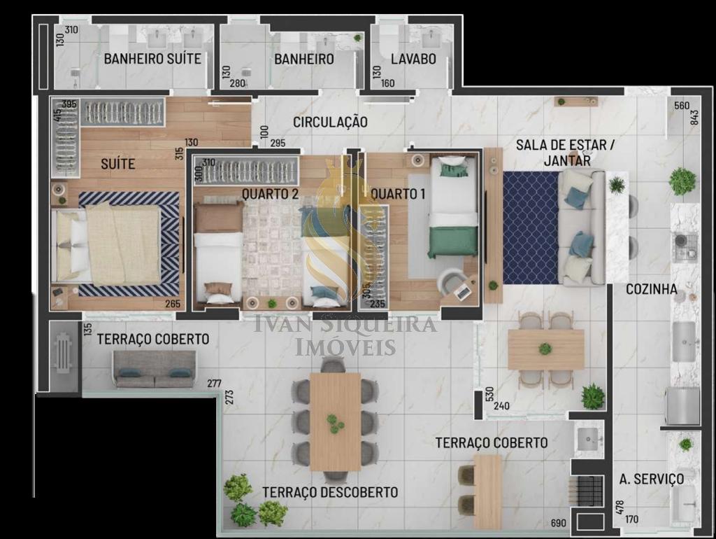 Planta 09 - 3 dorm 106 18m