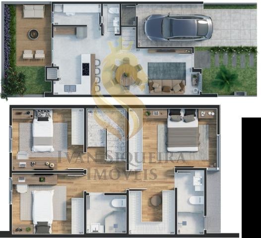 Planta 01 - 3 dorm 112 25m