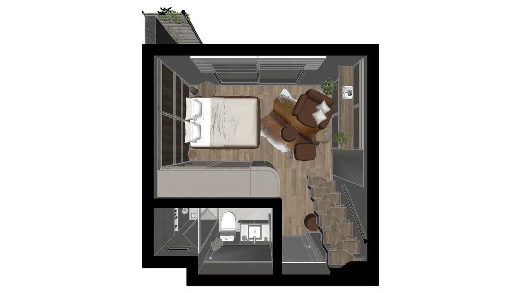 Planta 07 - 1 dorm 70,66 m - cobertura duplex - superior