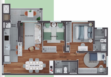 Planta 03 - 3 dorm 73 35m