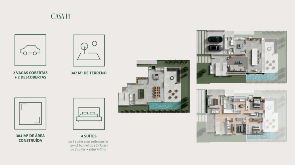 Planta 27 - 384m 4 dorm - duplex