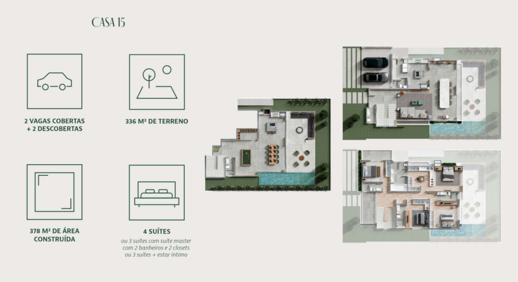 Planta 25 - 378m 4 dorm - duplex