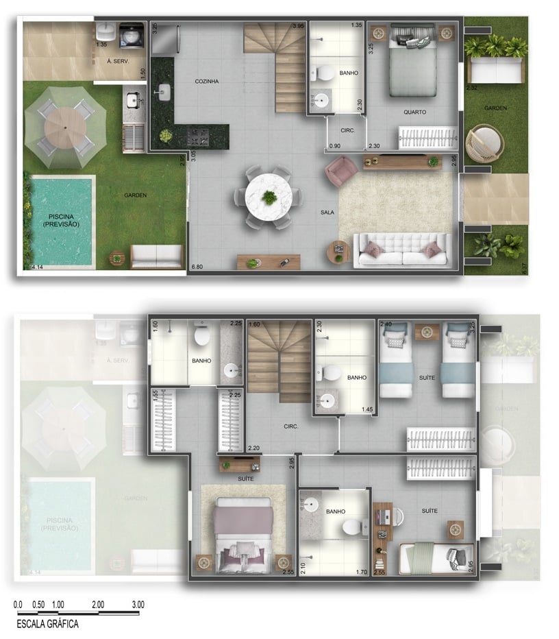 Planta 05 - 4 dorm 137,90m