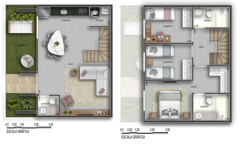 Planta 03 - 3 dorm 98,32m