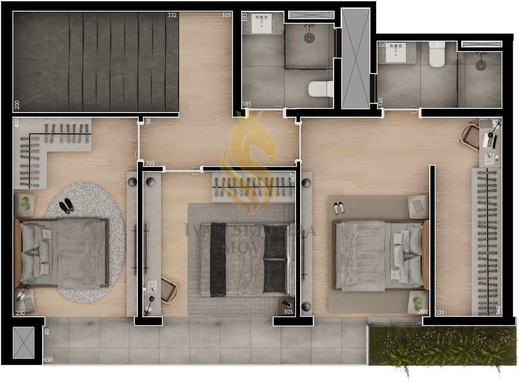 Planta 07 - 3 dorm 134,97m - cobertura duplex - superior