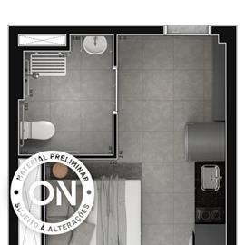 Planta 04 - 1 dorm 23m - studio