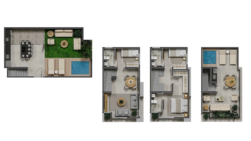 Planta 04 - 3 dorm 182,03m