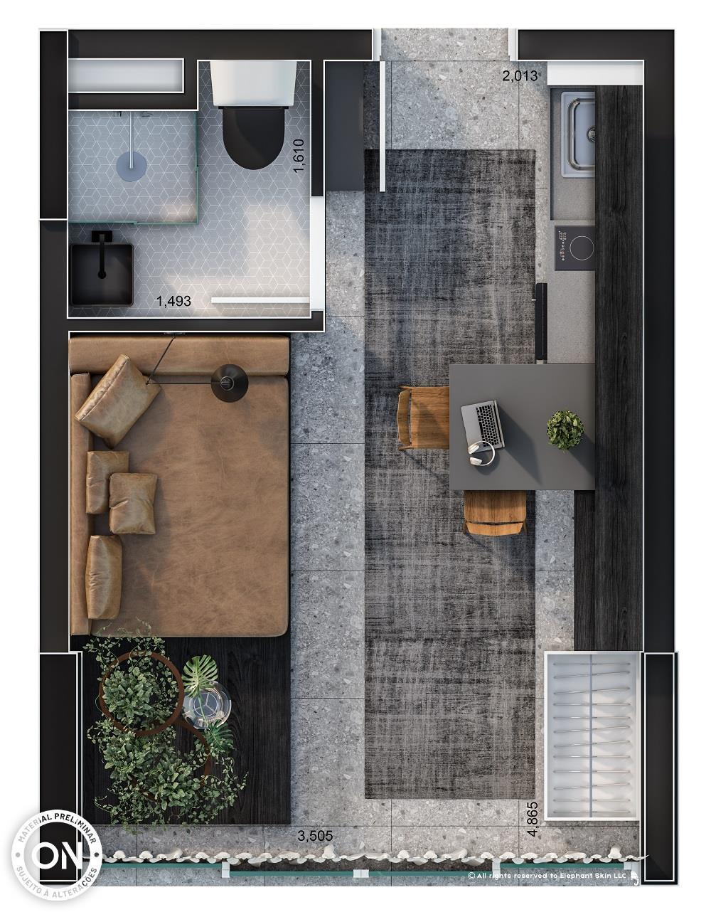Planta 03 - 20m - studio - opo
