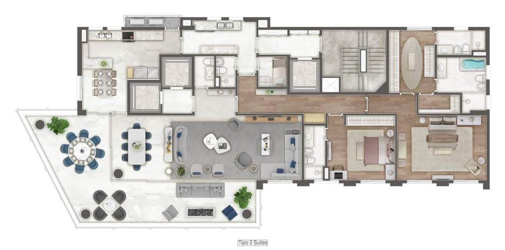 Planta 02 - 2 dorm 293,40m - opo 1