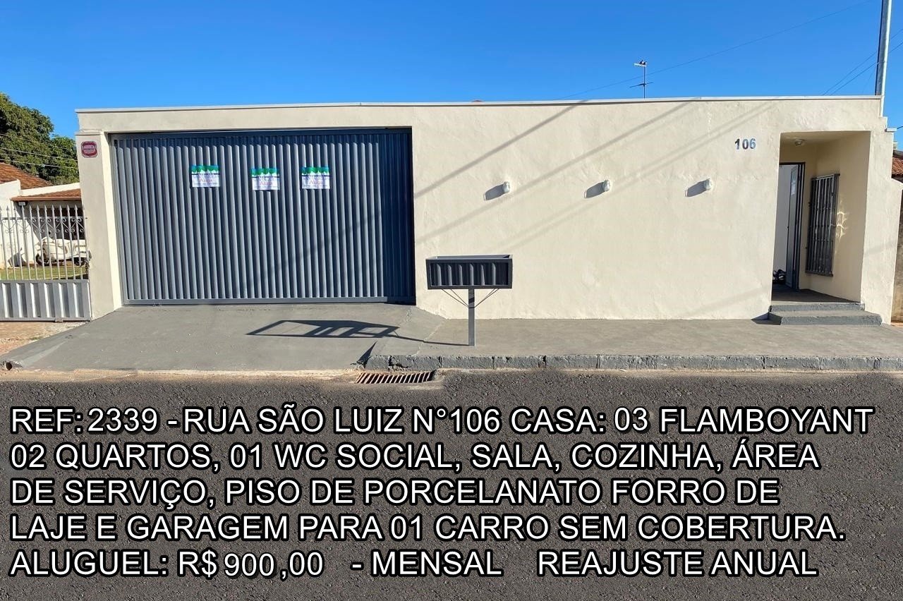 Casa para Locação, em Araguari, bairro FLAMBOYANT