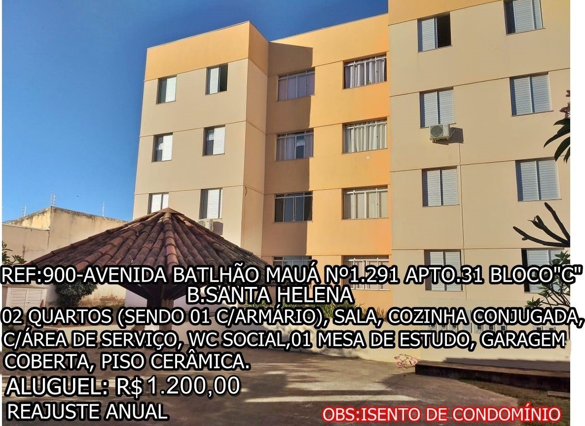 Apartamento para Locação, em Araguari, bairro SANTA HELENA