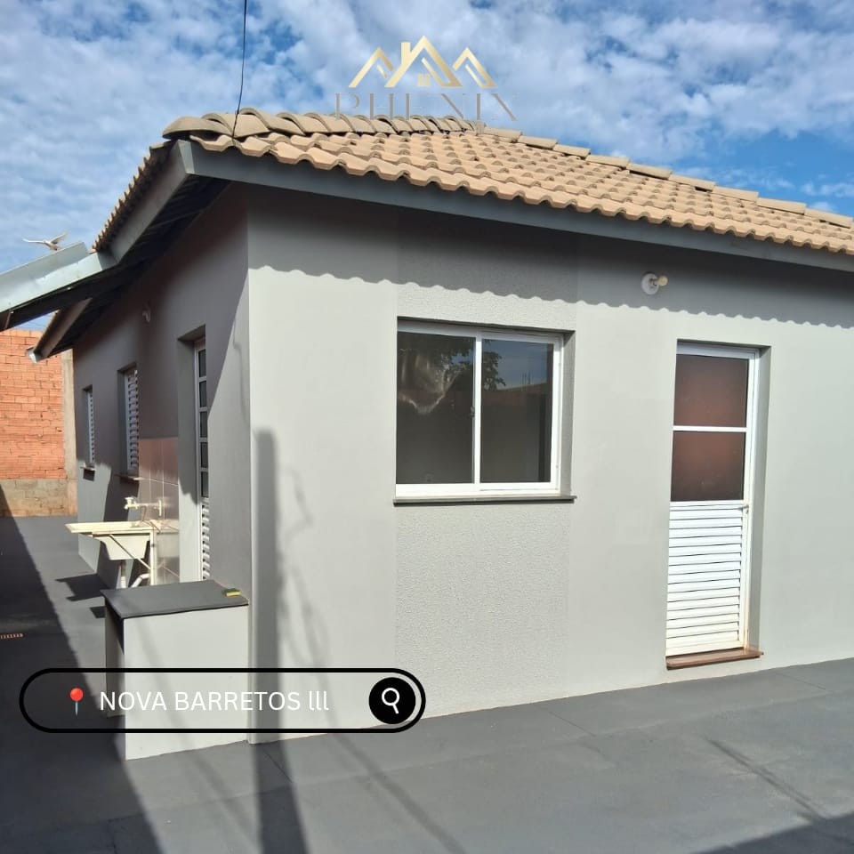 Casa para Venda, em Barretos, bairro Nova Barretos III, 2 dormit�rios, 1 banheiro