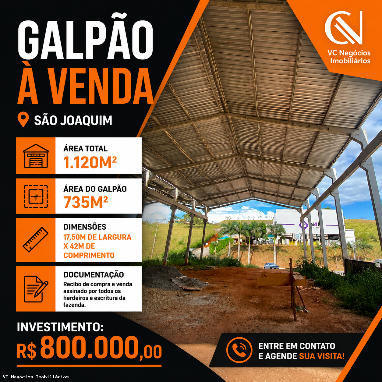 Galp�o para Venda - Cachoeiro de Itapemirim, S�o Joaquim