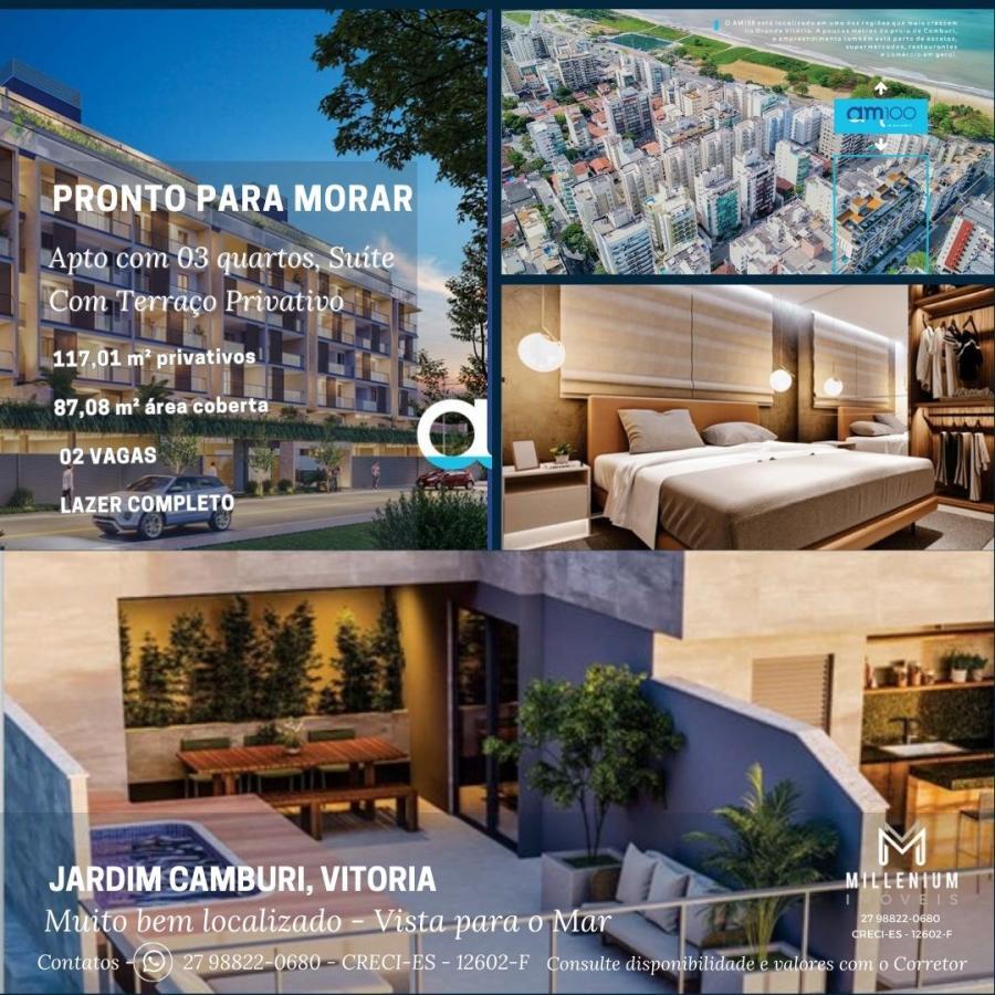 Apartamento para Venda - Vit�ria, Jardim Camburi, 3 dormit&oacute;rios, 2 banheiros, 2 vagas