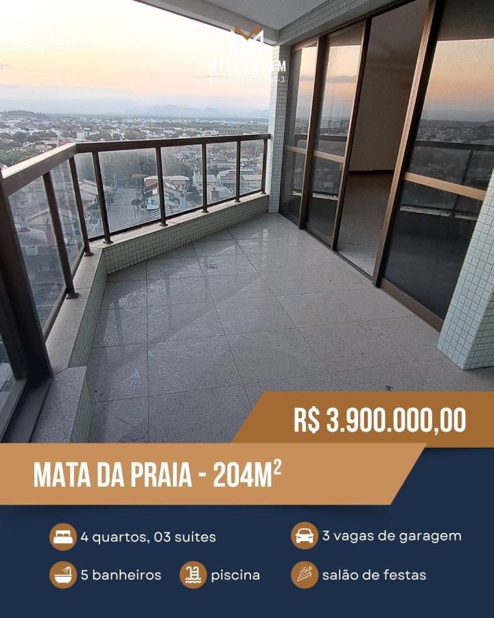 Apartamento para Venda - Vit�ria, Mata da Praia, 4 dormit&oacute;rios, 5 banheiros, 3 vagas