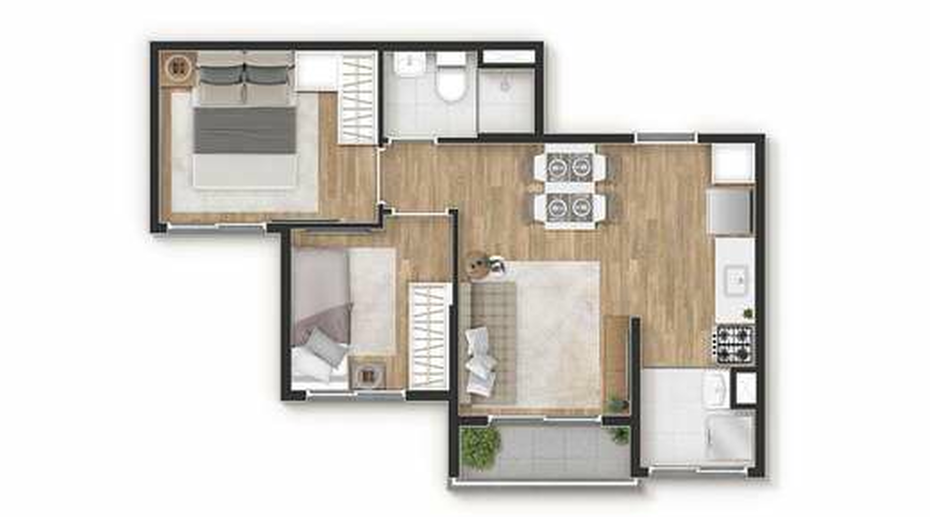 Planta 04 - dorm 39m²