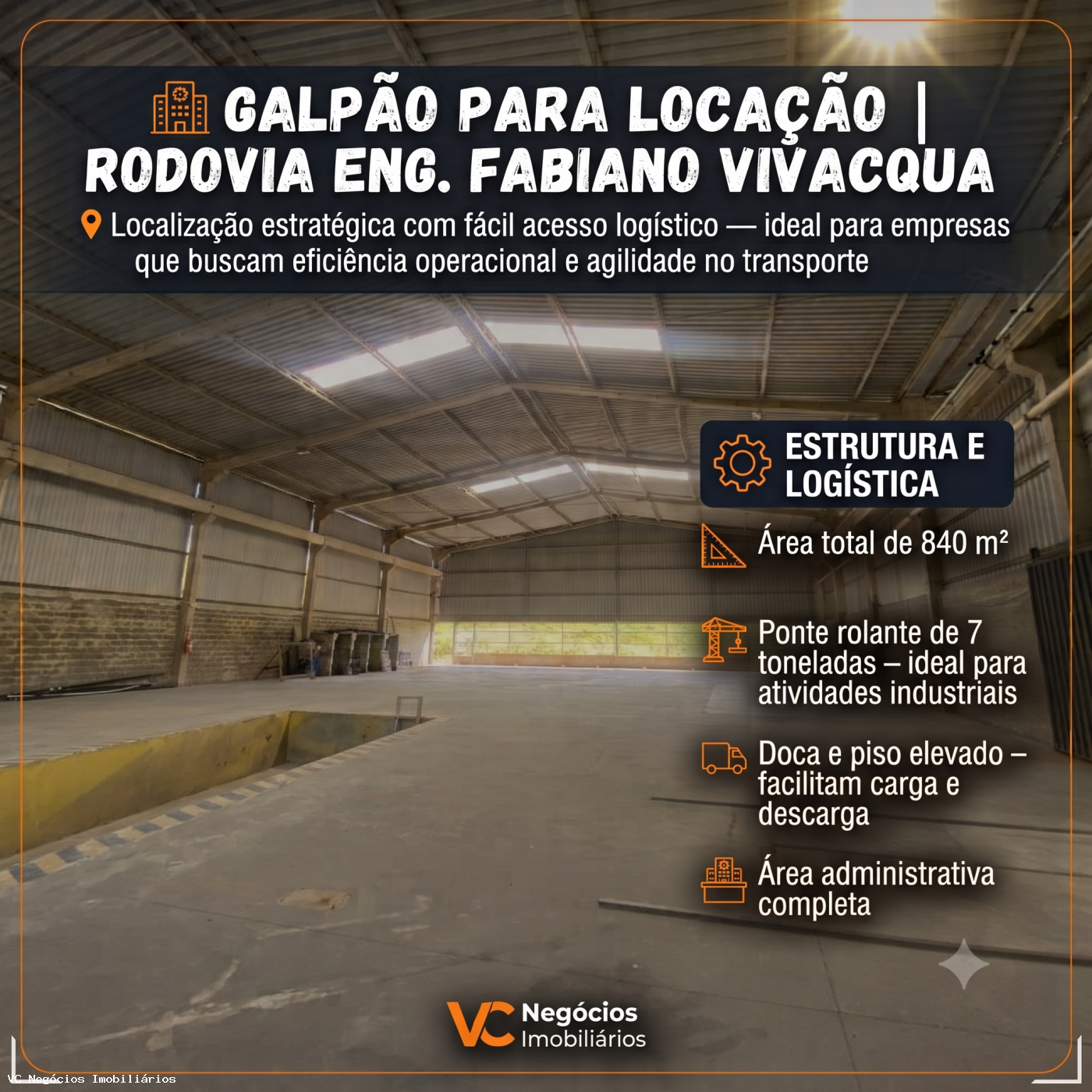 Galp�o para Loca��o - Cachoeiro de Itapemirim, Rodovia Engeinheiro Fabiano