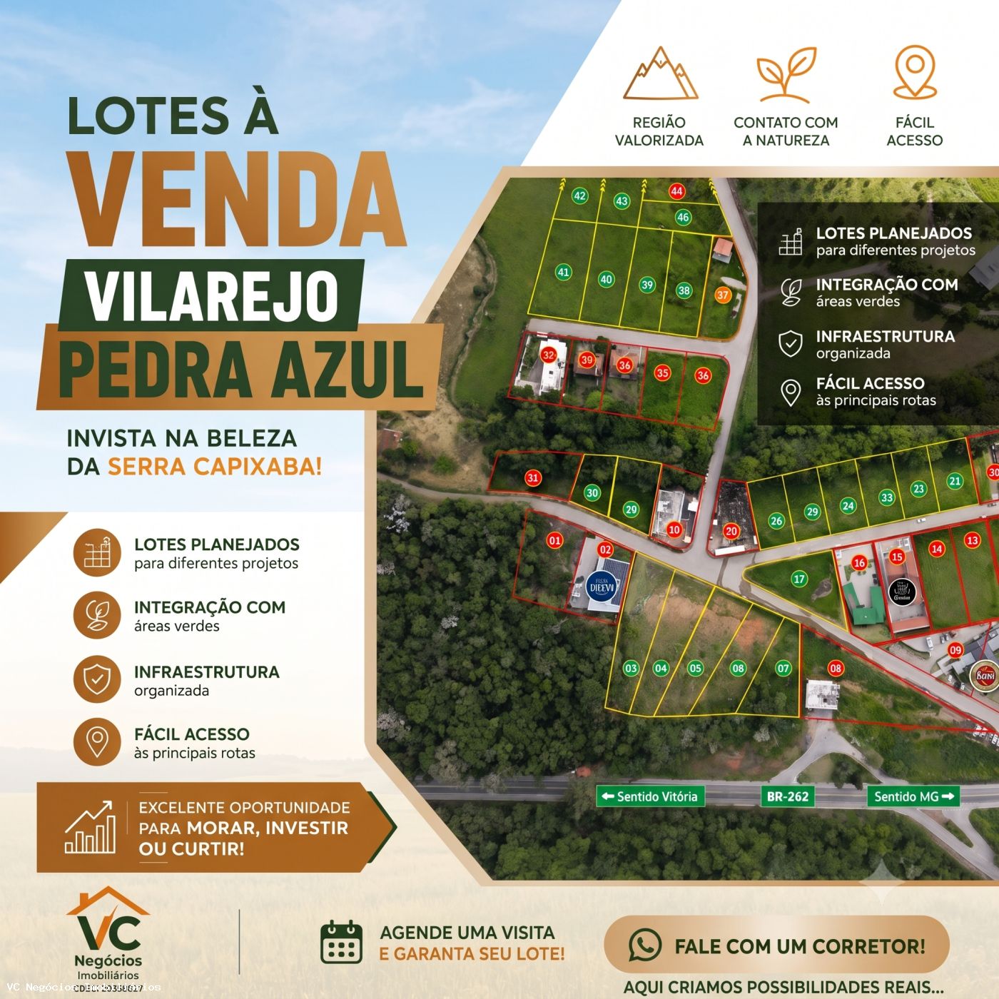 Lote para Venda - Domingos Martins, Pedra Azul