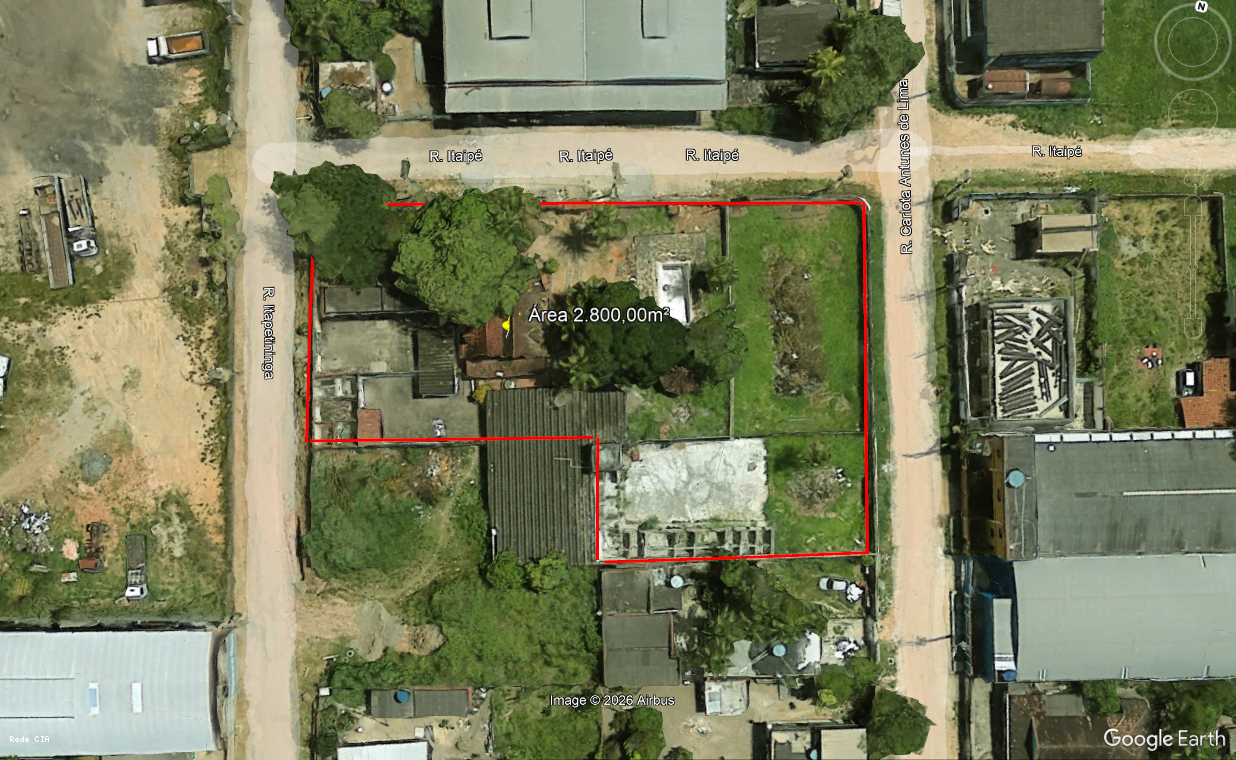 Mapa de situação 2800,00m²