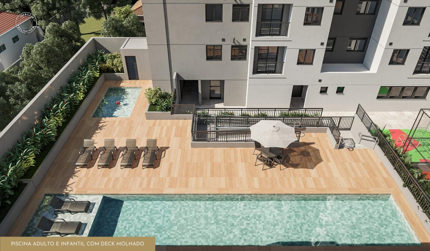 Piscina com deck molhado - Class Select Vila Prudente