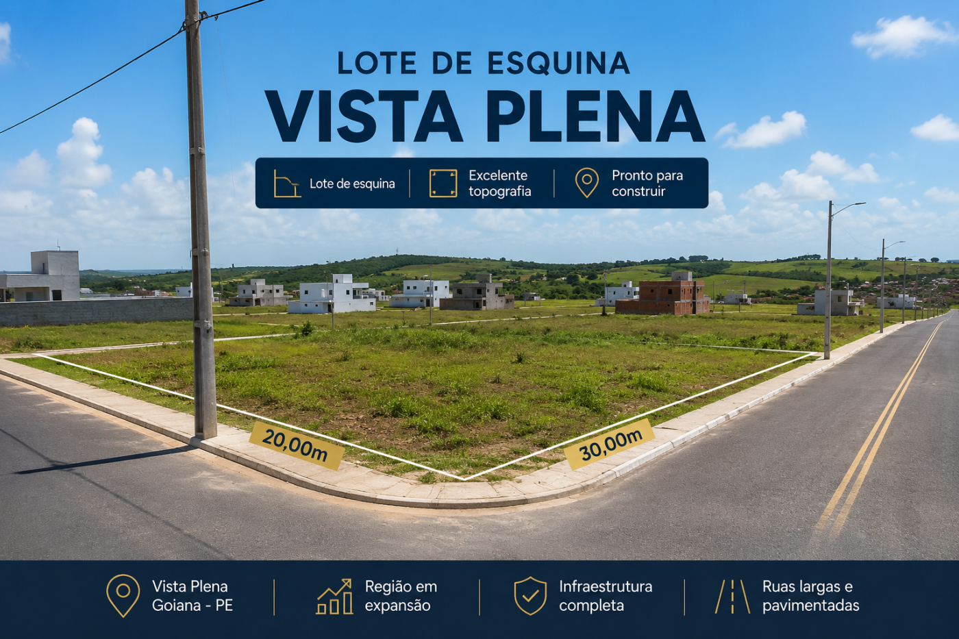 Terreno para Venda, em , bairro LOT. VISTA PLENA DE GOIANA