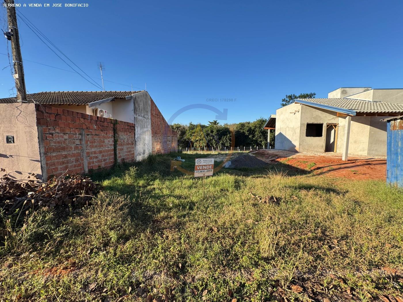 terreno a venda em jose bonifacio