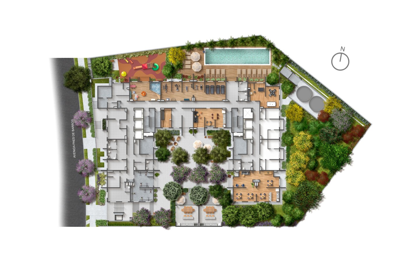 Implantacao do condominio