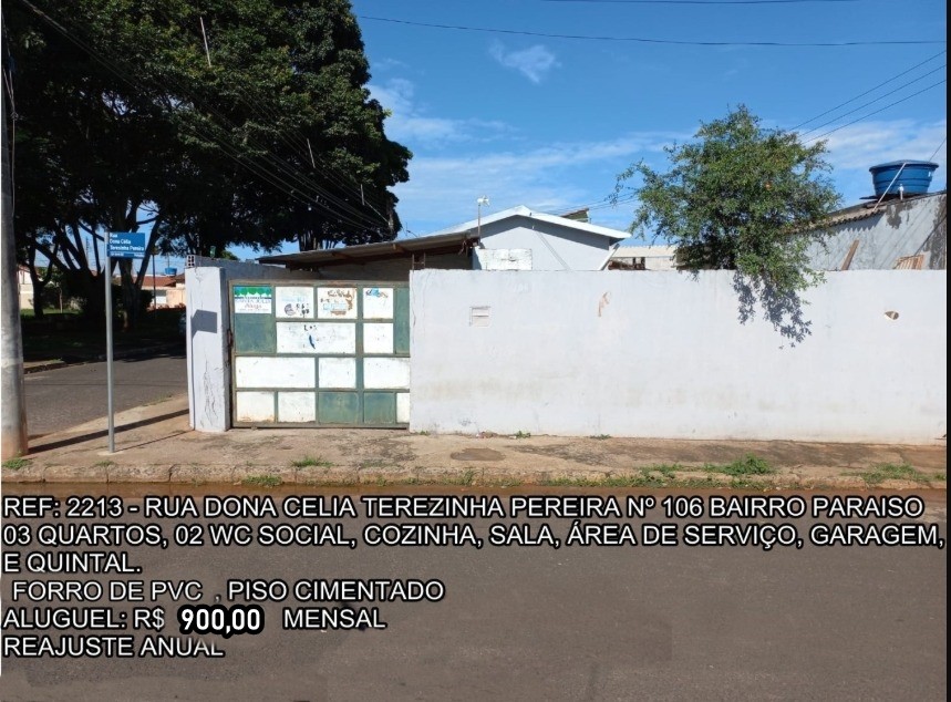 Casa para Loca��o, em Araguari, bairro PARA�SO