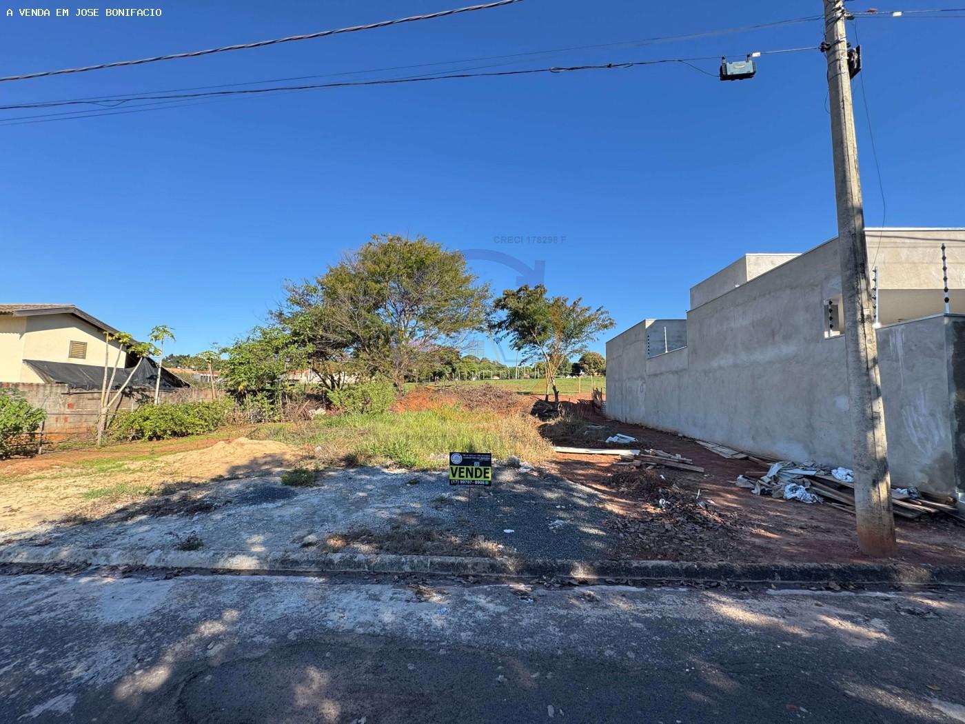 terreno a venda em jose bonifacio