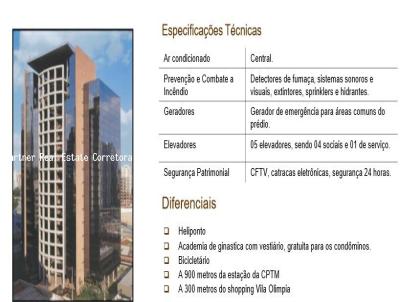 Conjunto Comercial para Locao, em So Paulo, bairro Vila Olimpia, 1 dormitrio, 4 banheiros, 6 vagas