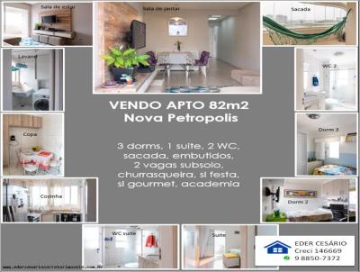 Apartamento para Venda, em So Bernardo do Campo, bairro NOVA PETROPOLIS, 3 dormitrios, 2 banheiros, 1 sute, 2 vagas