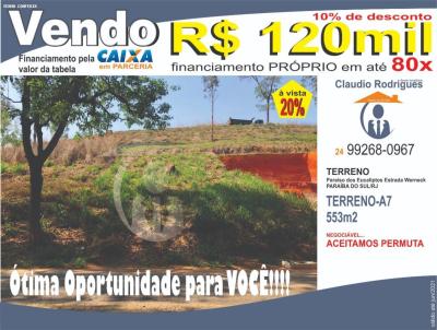 Terreno para Venda, em Paraba do Sul, bairro ESTRADA DE WERNECK