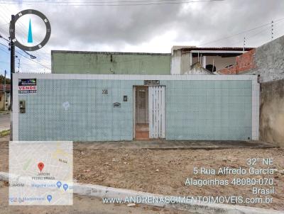 Casa para Venda, em Alagoinhas, bairro Jardim Pedro Braga, 3 dormitrios, 2 banheiros, 4 vagas
