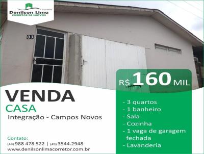 Casa para Venda, em Campos Novos, bairro Loteamento Integrao, 3 dormitrios, 1 banheiro, 1 vaga