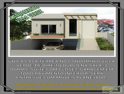 Casa Trrea para Venda, em Franco da Rocha, bairro Villa Verde I, 3 dormitrios, 2 banheiros, 1 sute, 3 vagas