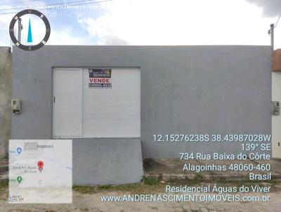 Casa para Venda, em Alagoinhas, bairro Mangal - CONJUNTO GUAS DO VIVER, 2 dormitrios, 1 banheiro, 2 vagas