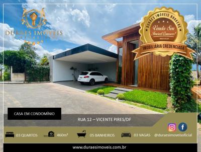 Casa em Condomnio para Venda, em RA XXX Vicente Pires, bairro Vicente Pires, 3 dormitrios, 5 banheiros, 3 sutes, 3 vagas